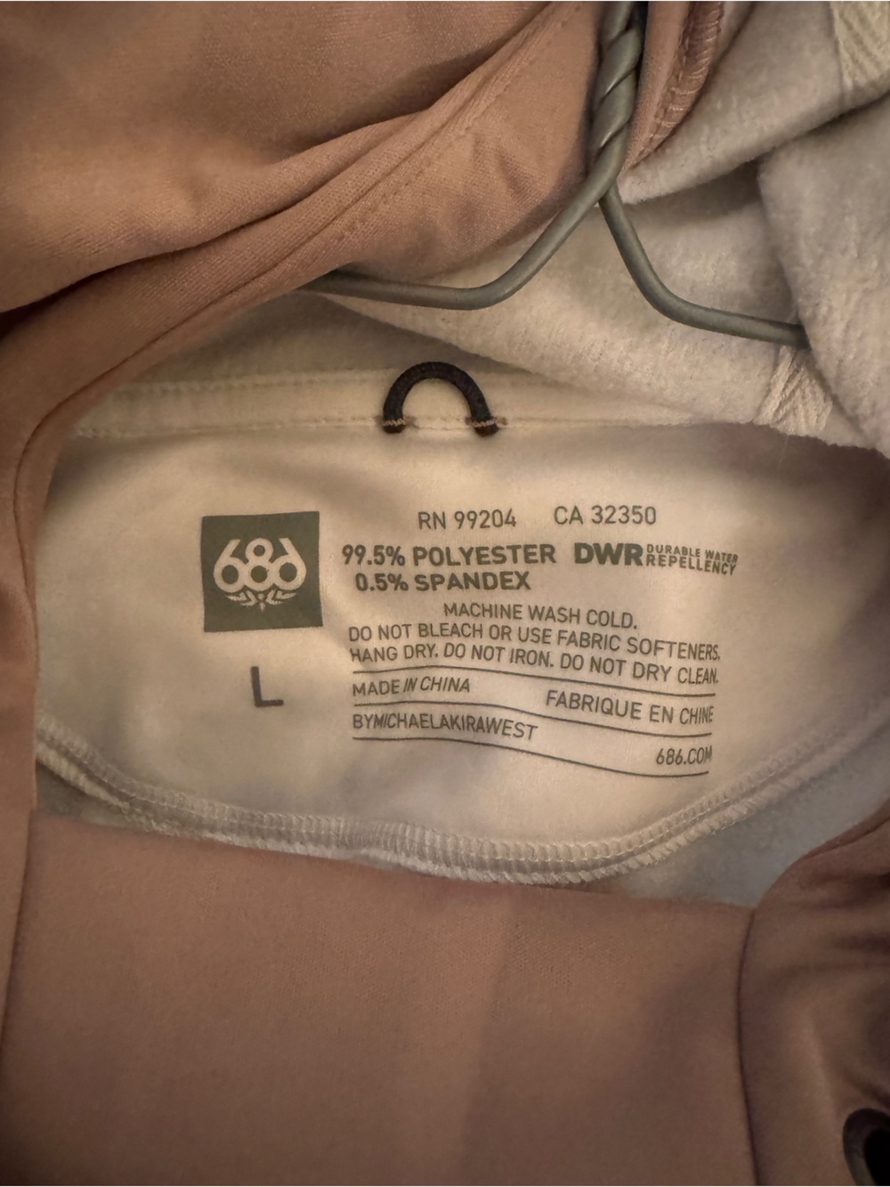 686 Women's Dusty Rose Gradient Pullover Hoodie - Picture 2 of 2